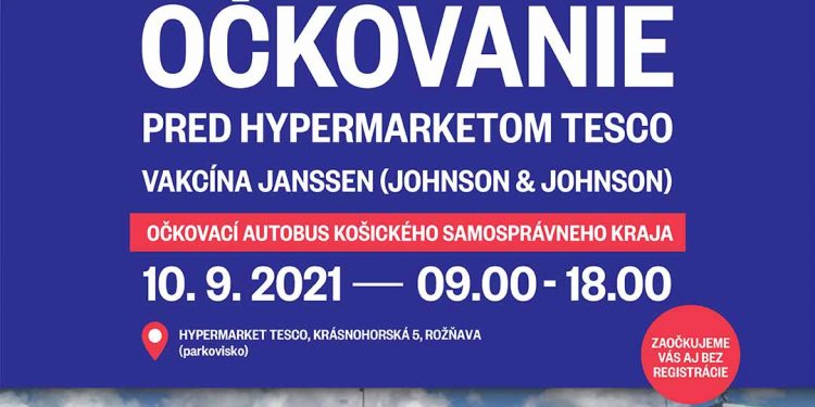 Očkovanie proti COVID-19 pred Tescom