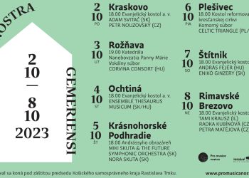 Obľúbený festival klasickej hudby spestrí hudobnú jeseň aj na Gemeri