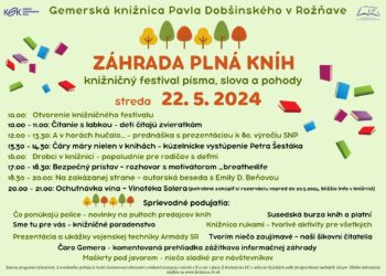 Záhrada plná kníh – knižničný festival písma, slova a pohody