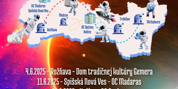 Tri mestá, jeden vesmírny zážitok – AstroRoadShow Košického kraja sa nezadržateľne blíži!