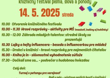 Záhrada plná kníh – knižničný festival písma, slova a pohody